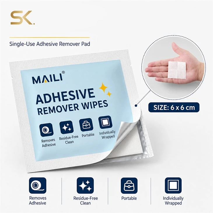 customized Glue Removal Wipes